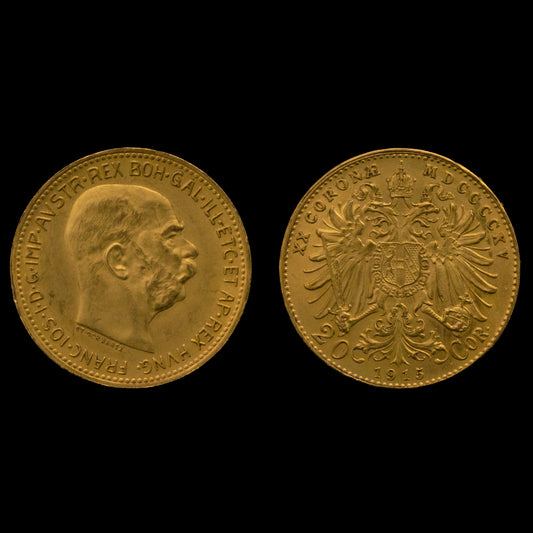 Austrian Franz Joseph 1915 20 Corona