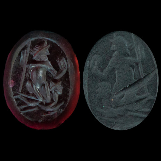 Sassanian Garnet Stamp Seal