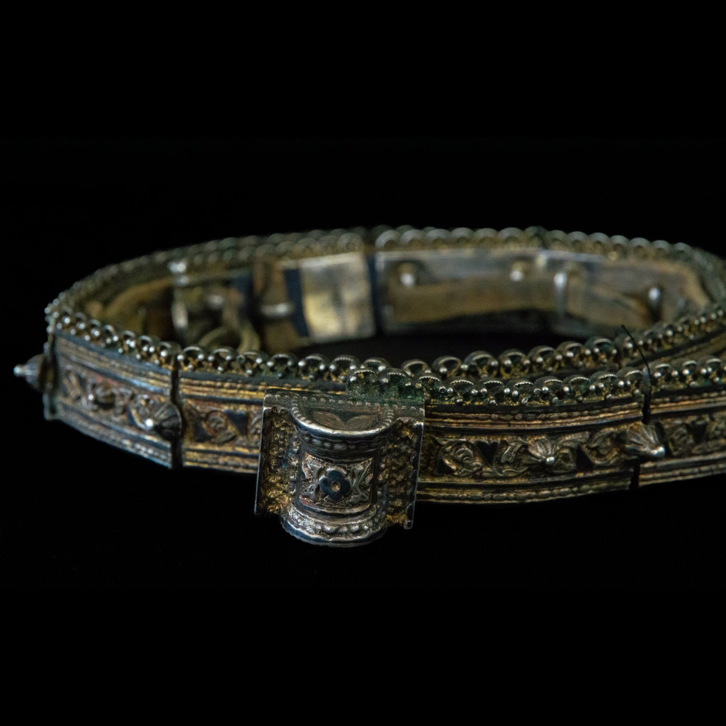 19th Century Gilded Silver Turkoman Belt