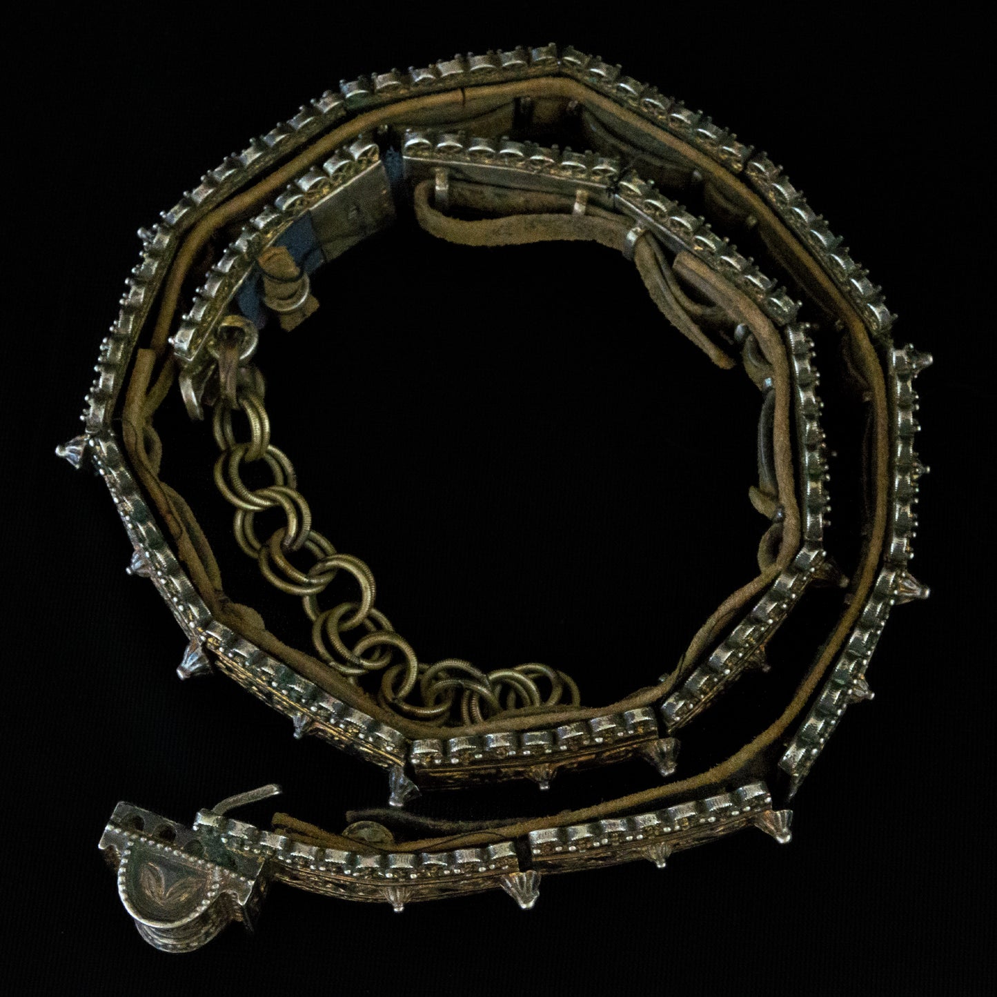 19th Century Gilded Silver Turkoman Belt