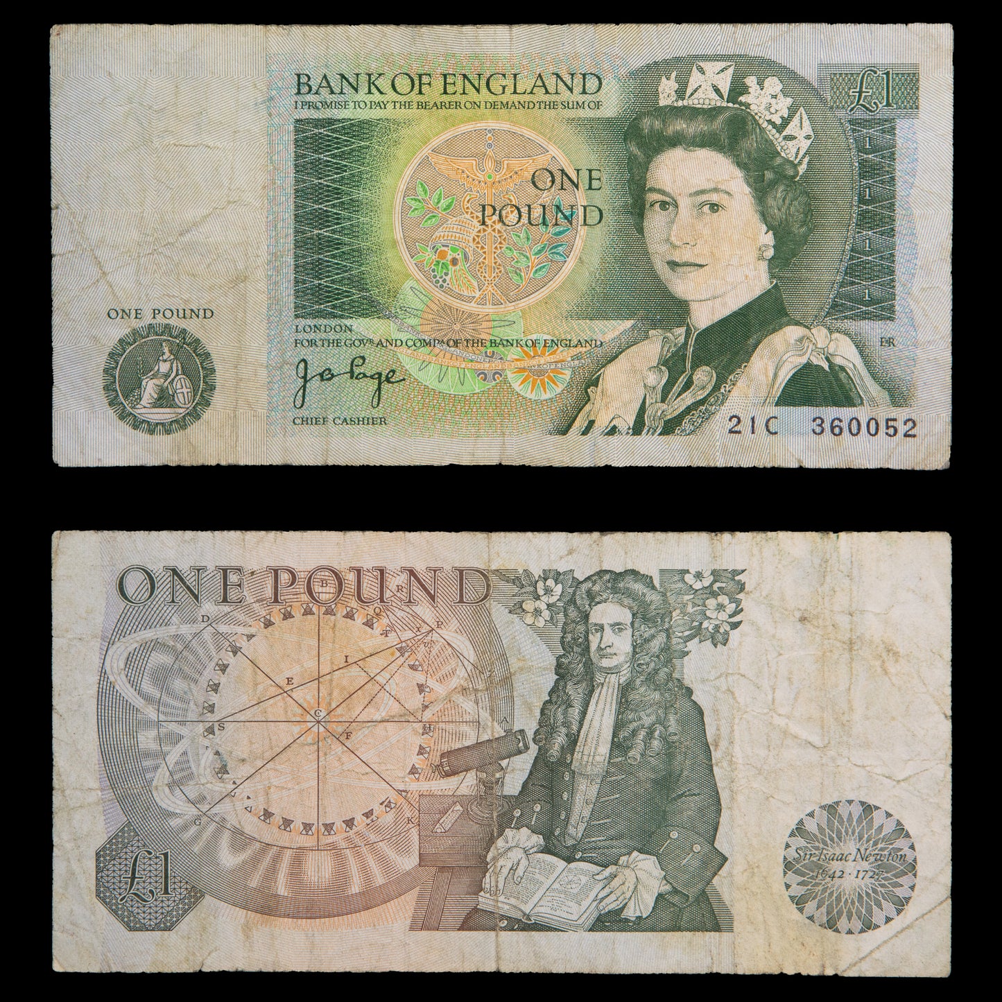 Bank of England One Pound Bill