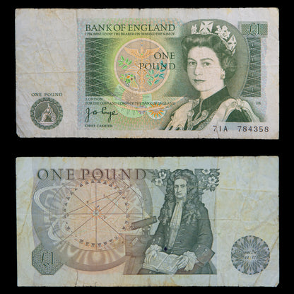 Bank of England One Pound Bill