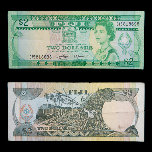 Fiji Paper Money Two Dollar Bill