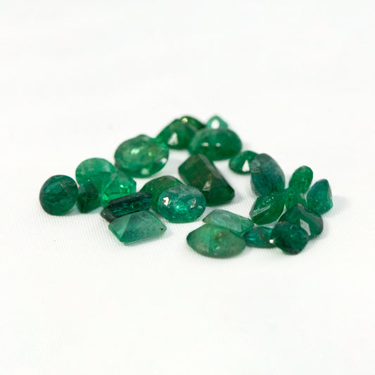 Cut Emerald Gemstones