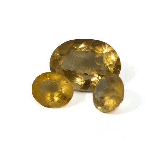 Cut Yellow Topaz Gemstones