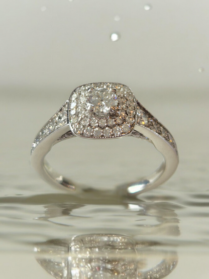 Diamond Double Halo Engagement Ring