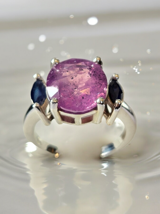 Three Stone Sapphire Ring