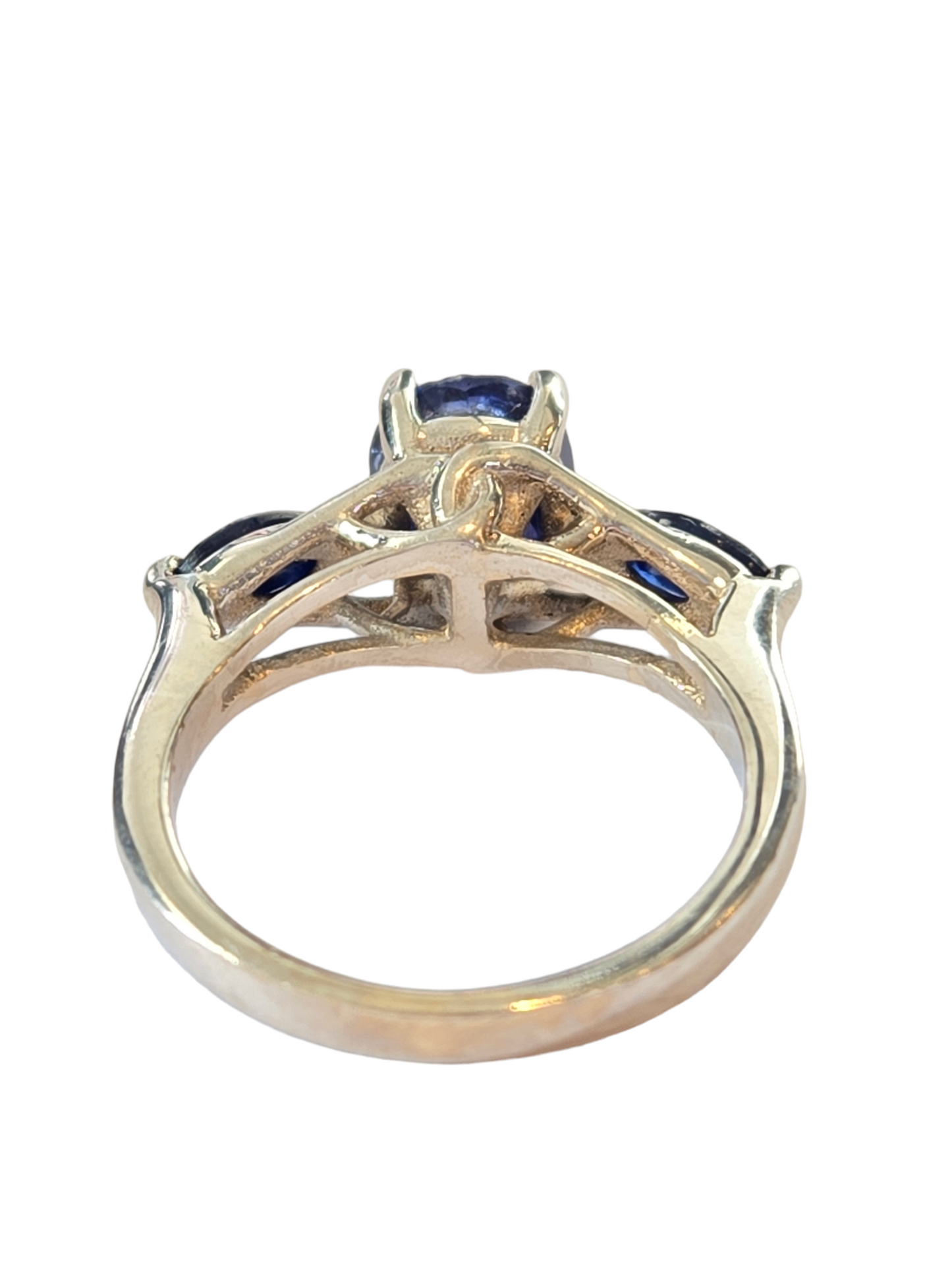 Three-Stone Sapphire Ring