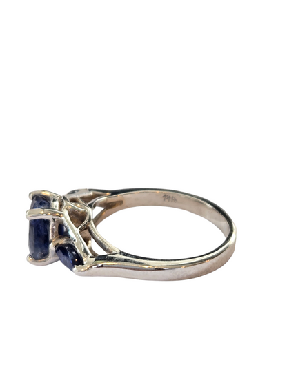 Three-Stone Sapphire Ring