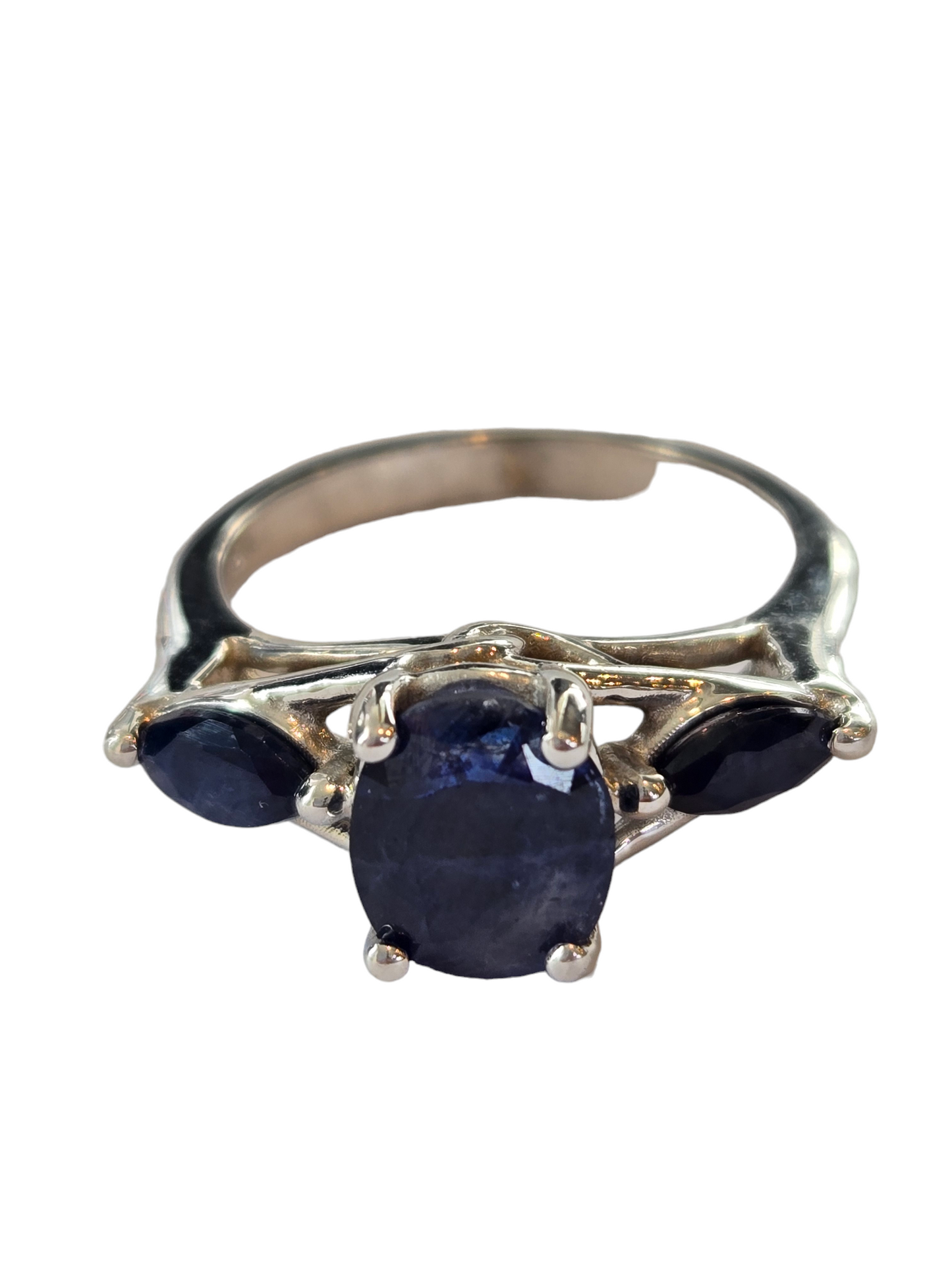 Three-Stone Sapphire Ring