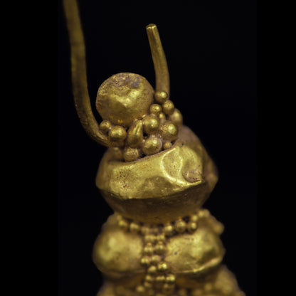 Ancient Greek Gold Filigree Earring Pair