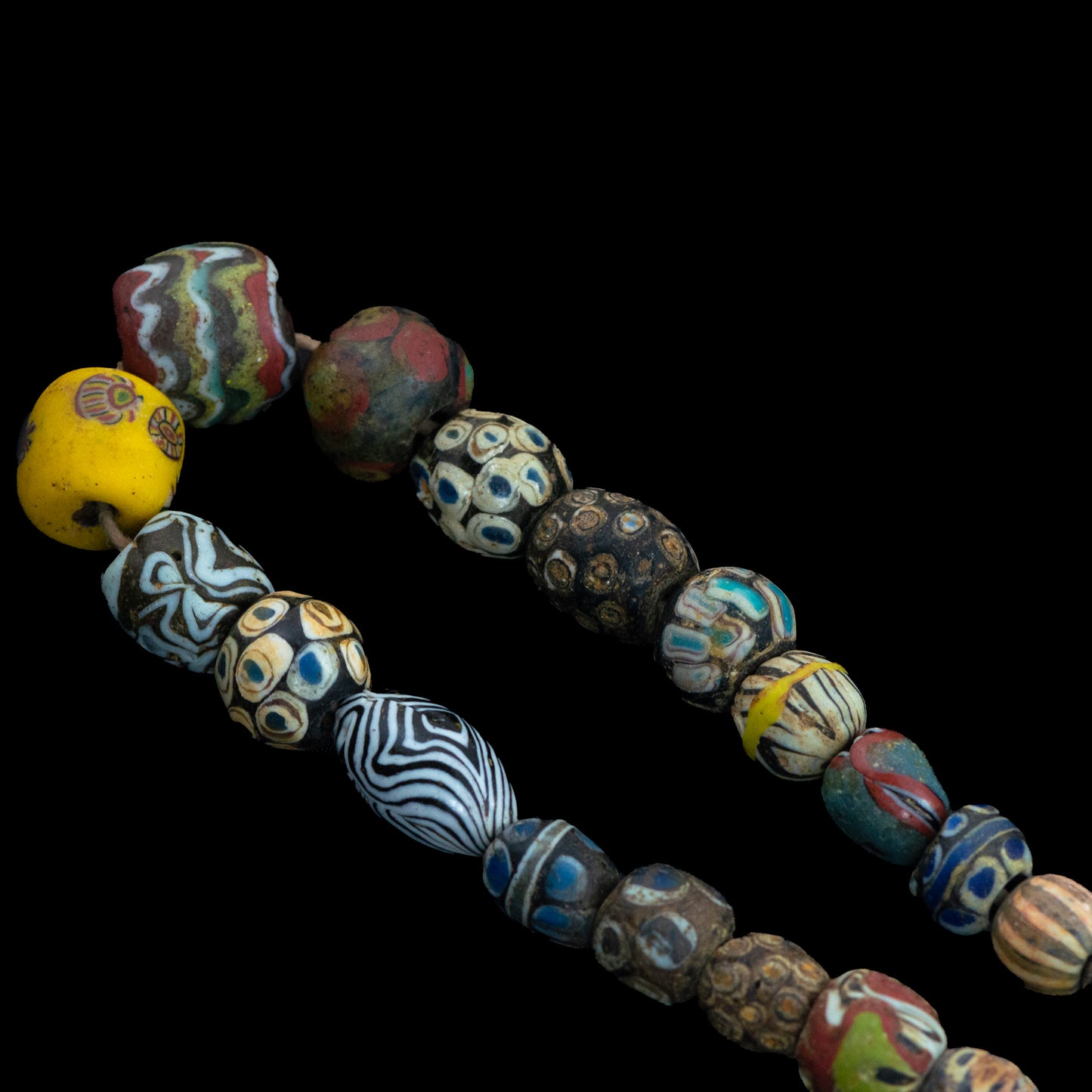 Ancient Roman Glass Bead Necklace