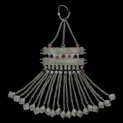 19th Century Turkoman Silver Headpiece