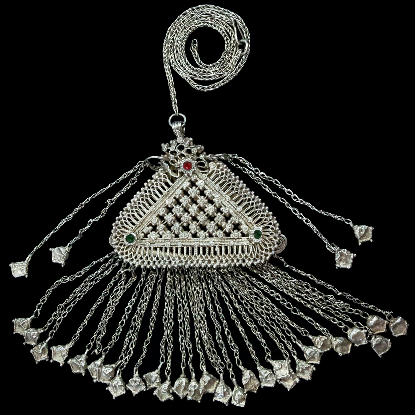 19th Century Silver Turkoman Headpiece