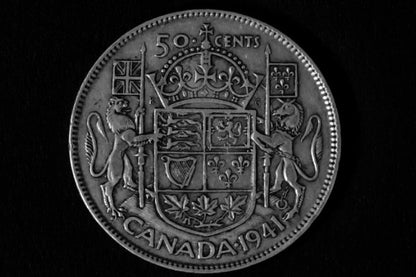 Collectable Canadian 1941 50 Cent Coin