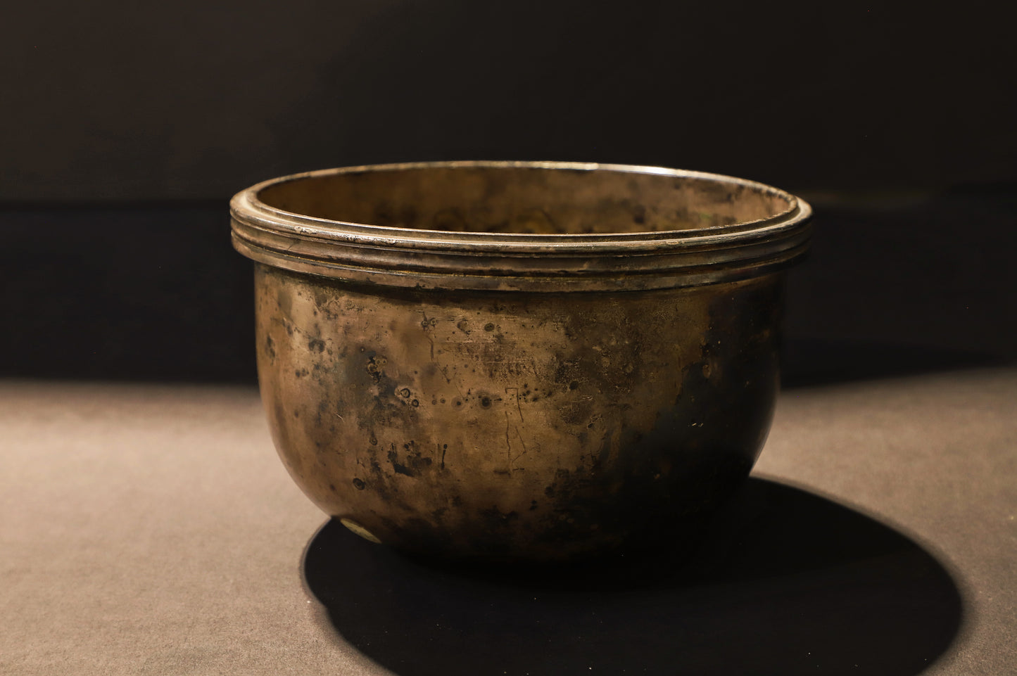 Western Asiatic Rimmed Silver Bowl